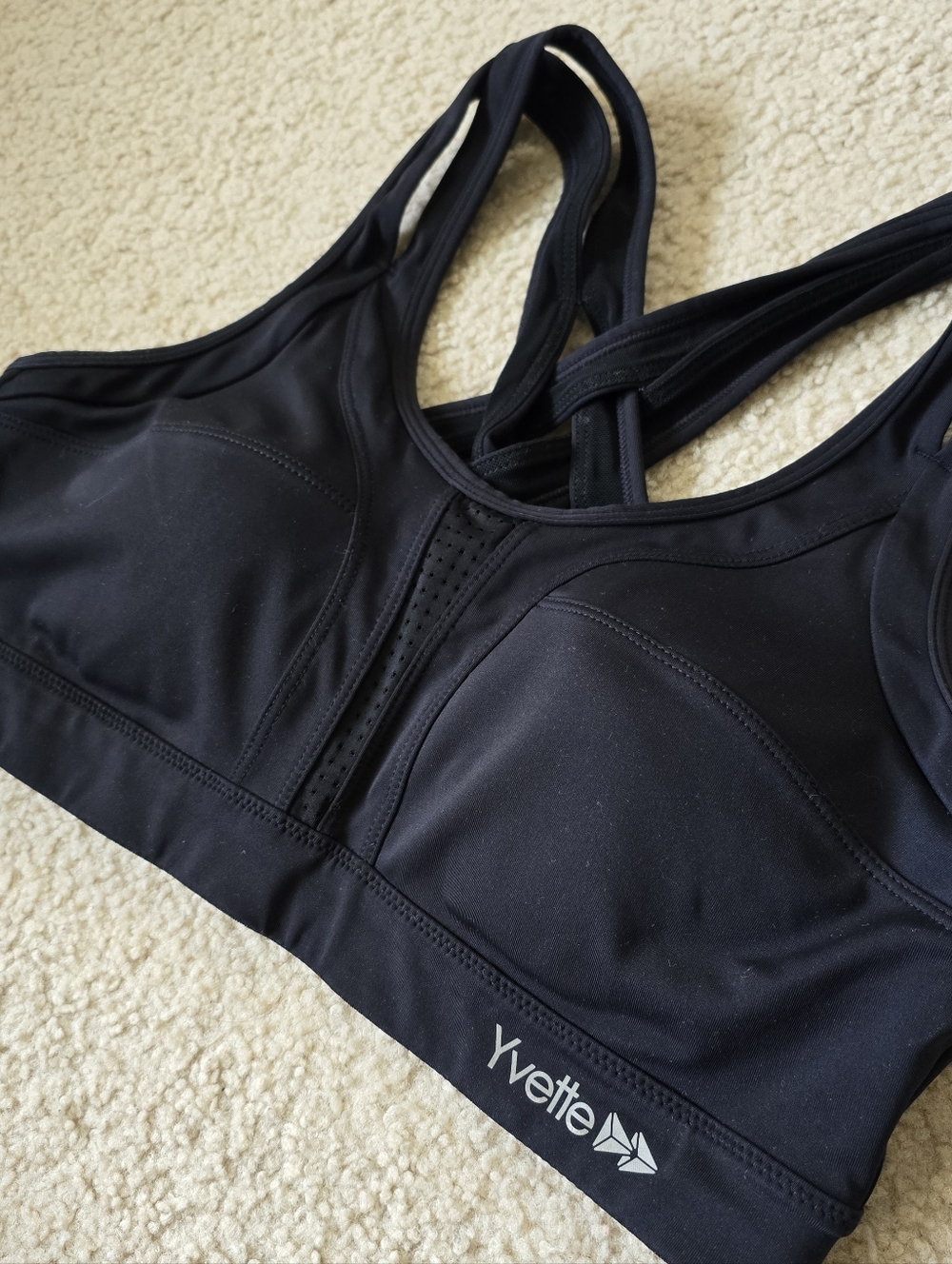 Yvette Adjustable Sports Bra Womens Size Medium